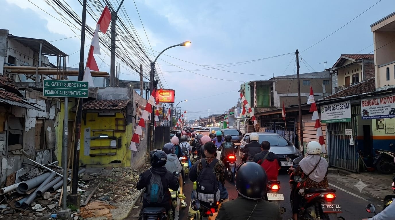 Tingkat Kesabaran Wargi Cimahi Resmi Diuji Mulai Hari Ini, Paska Hari Pertama Penutupan Jalan Akses Pembangunan UnderPass 2 dan Jembatan Area Pemkot Ditutup.