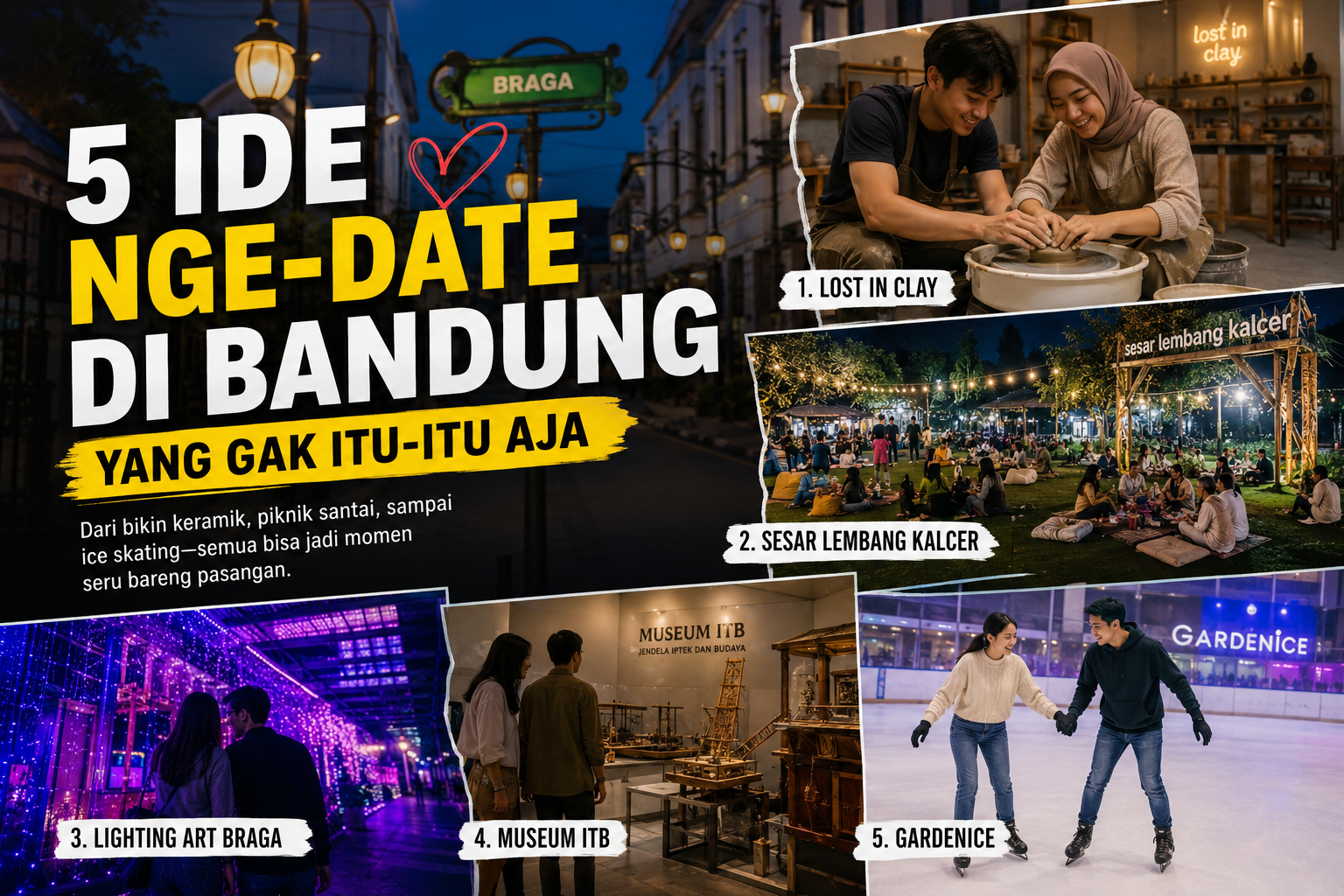 Bosen Date di Kafe? 5 Ide Nge-Date di Bandung yang Bikin Punya Cerita