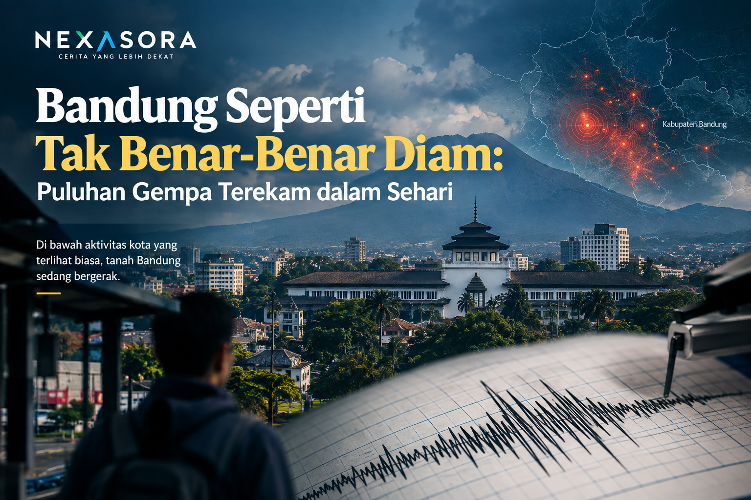 Bandung Sepertinya Tidak Baik Baik Saja: Puluhan Gempa Terekam dalam Sehari